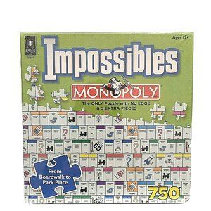 BePuzzled Impossibles Monopoly 750-pcs Jigsaw Puzzle No Edge Plus 5 Extra Pcs